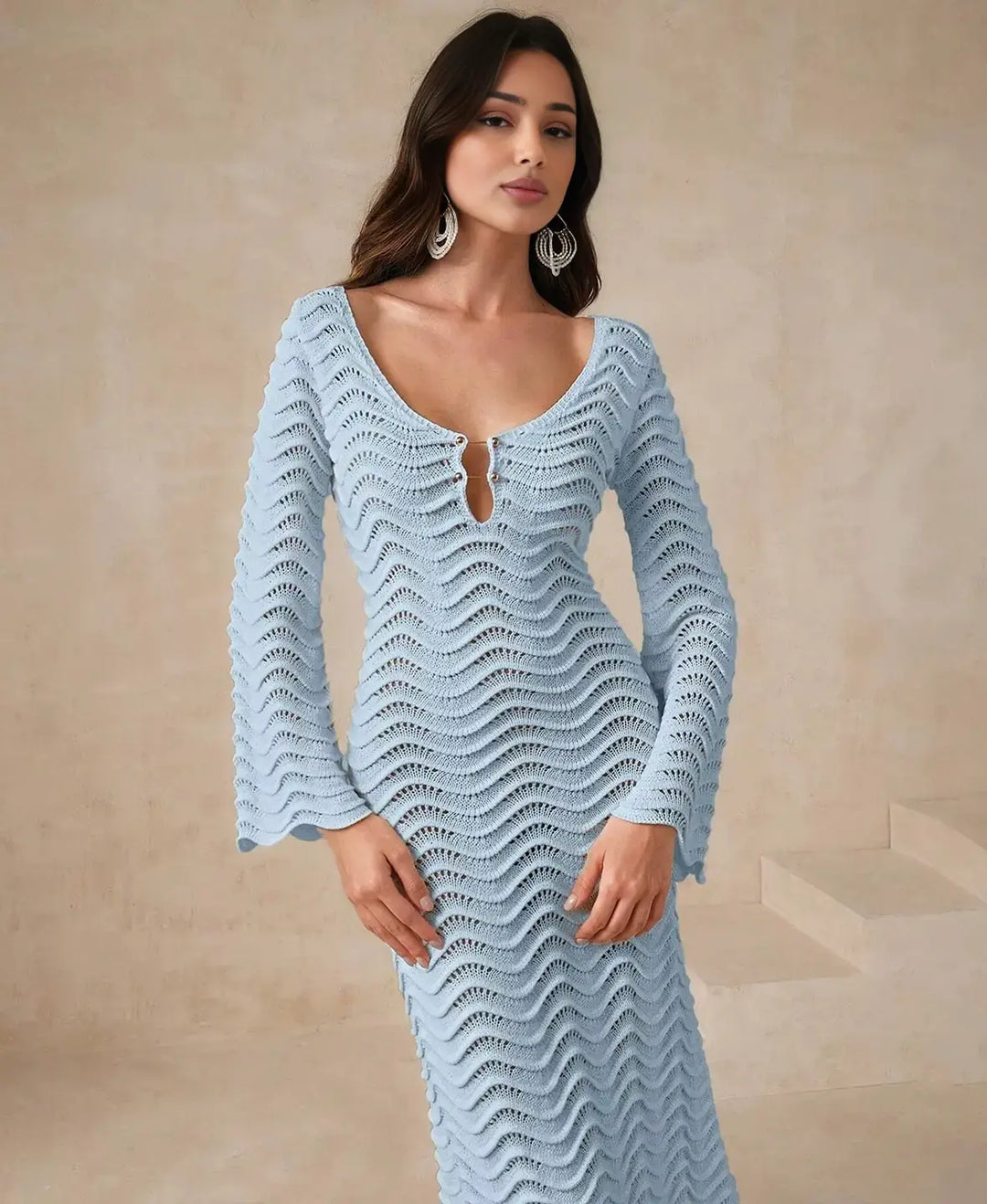 Bliss Hollow Crochet Dress