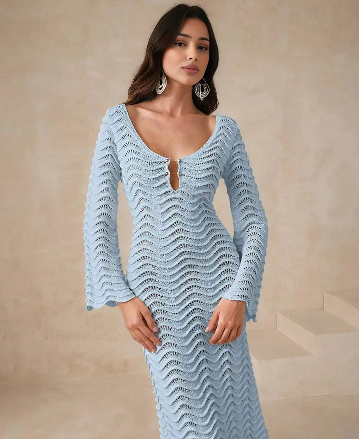 Bliss Hollow Crochet Dress