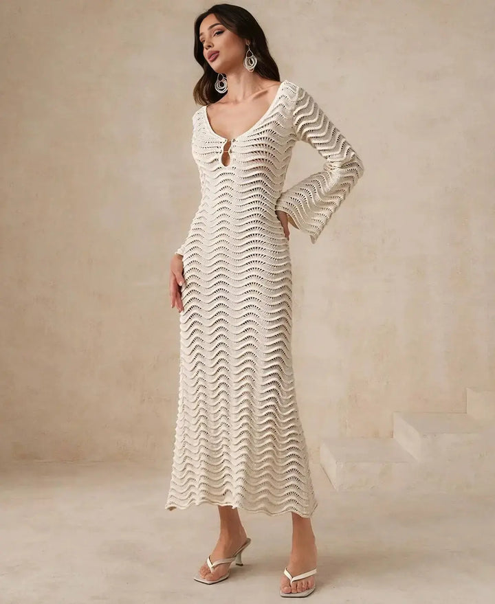 Bliss Hollow Crochet Dress