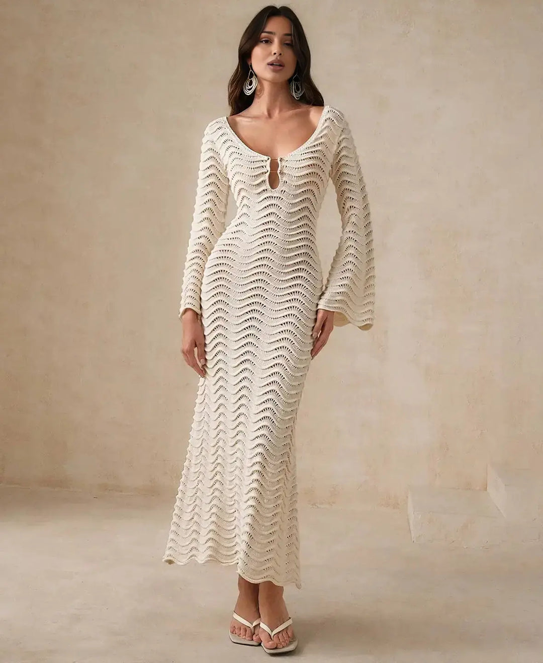 Bliss Hollow Crochet Dress