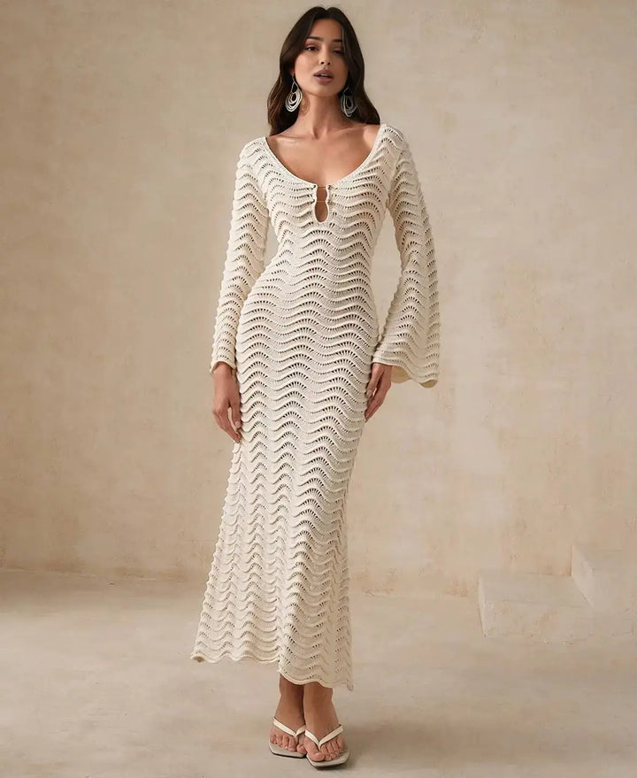 Bliss Hollow Crochet Dress